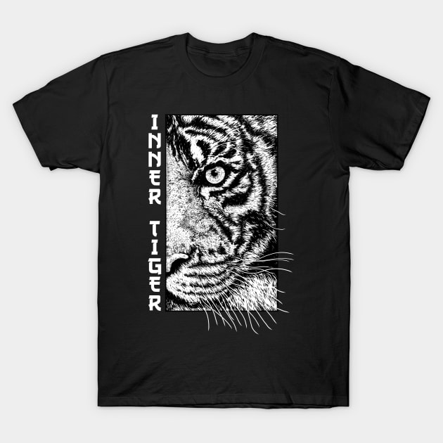 Inner Tiger Sumatran Siberian Malayan Bengal Tiger T-Shirt by GraphicsLab